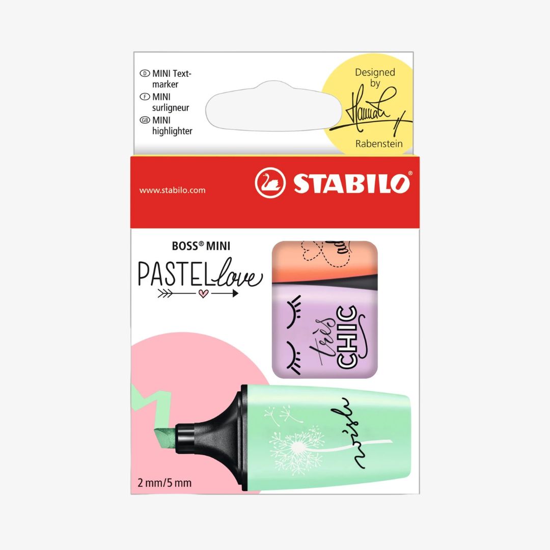 STABILO BOSS MINI Pastellove 3-pak