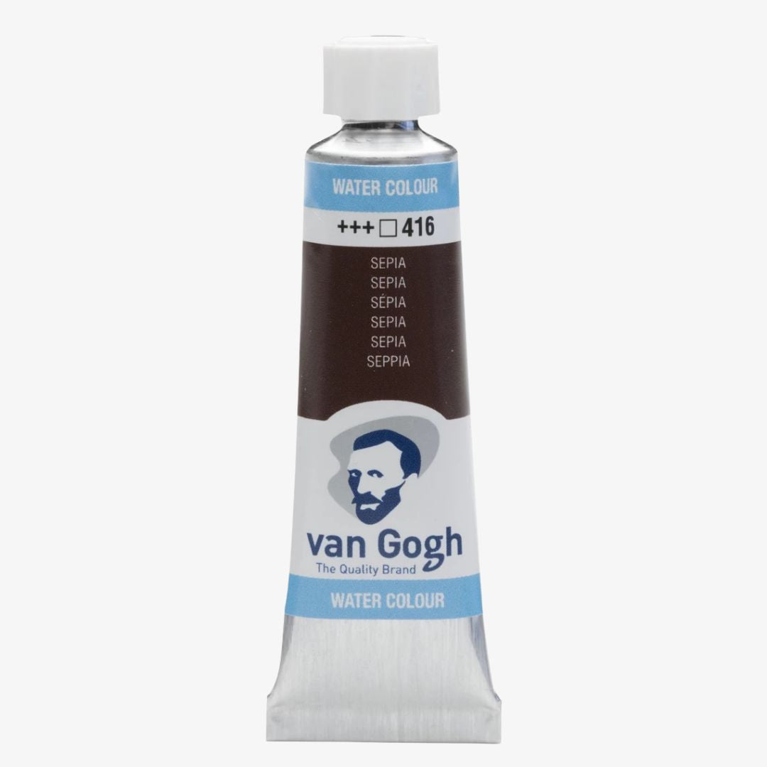 Sepia akvareltube, Van Gogh akvarelmaling