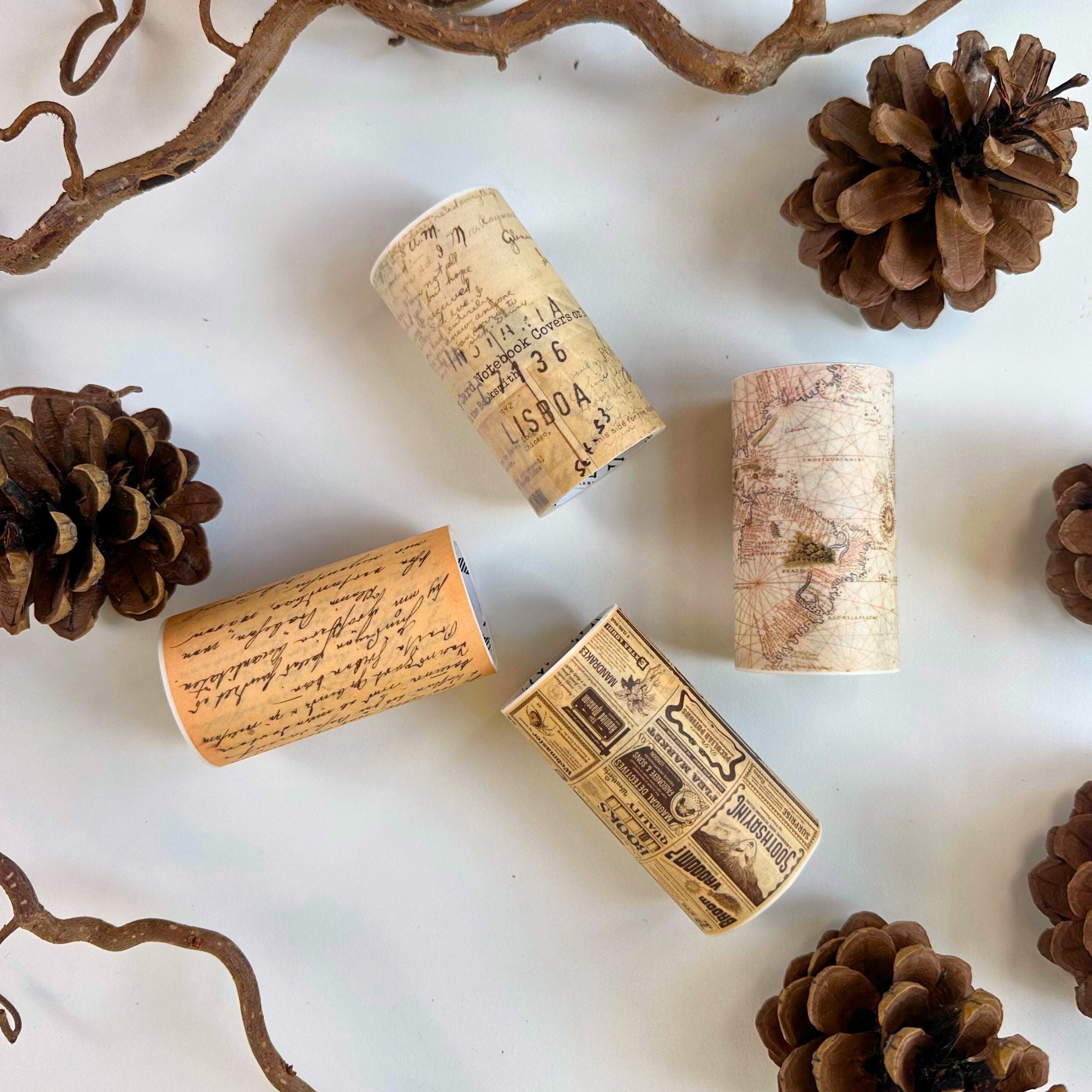 4 ruller vintage washi tape