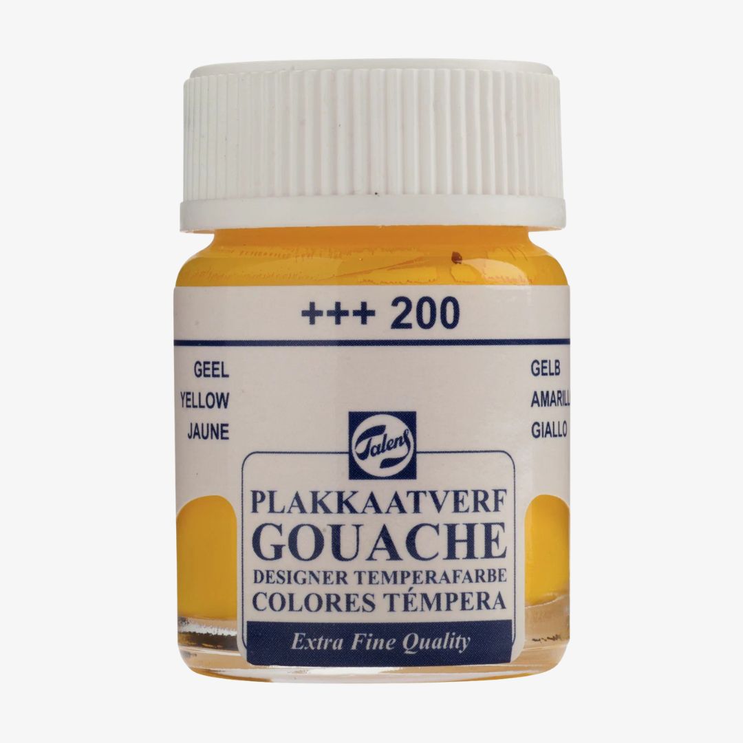 Klassisk gul gouache maling, 16 ml. Talens