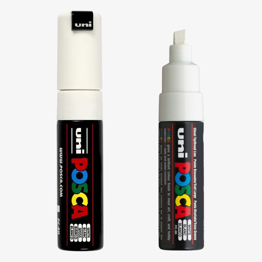 Posca hvid tusch, tyk spids PC-8K