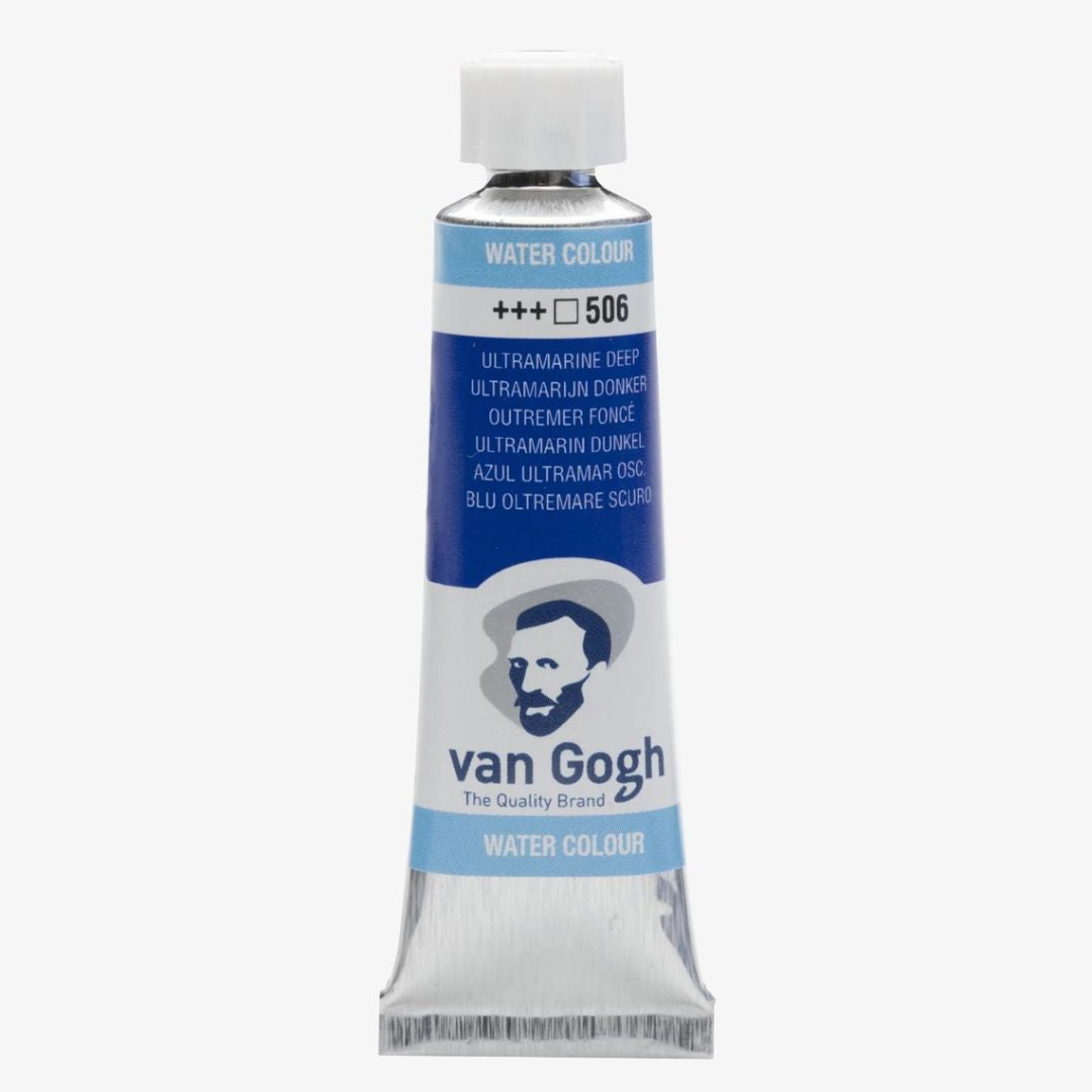 Ultramarine deep akvareltube, Van Gogh akvarelmaling