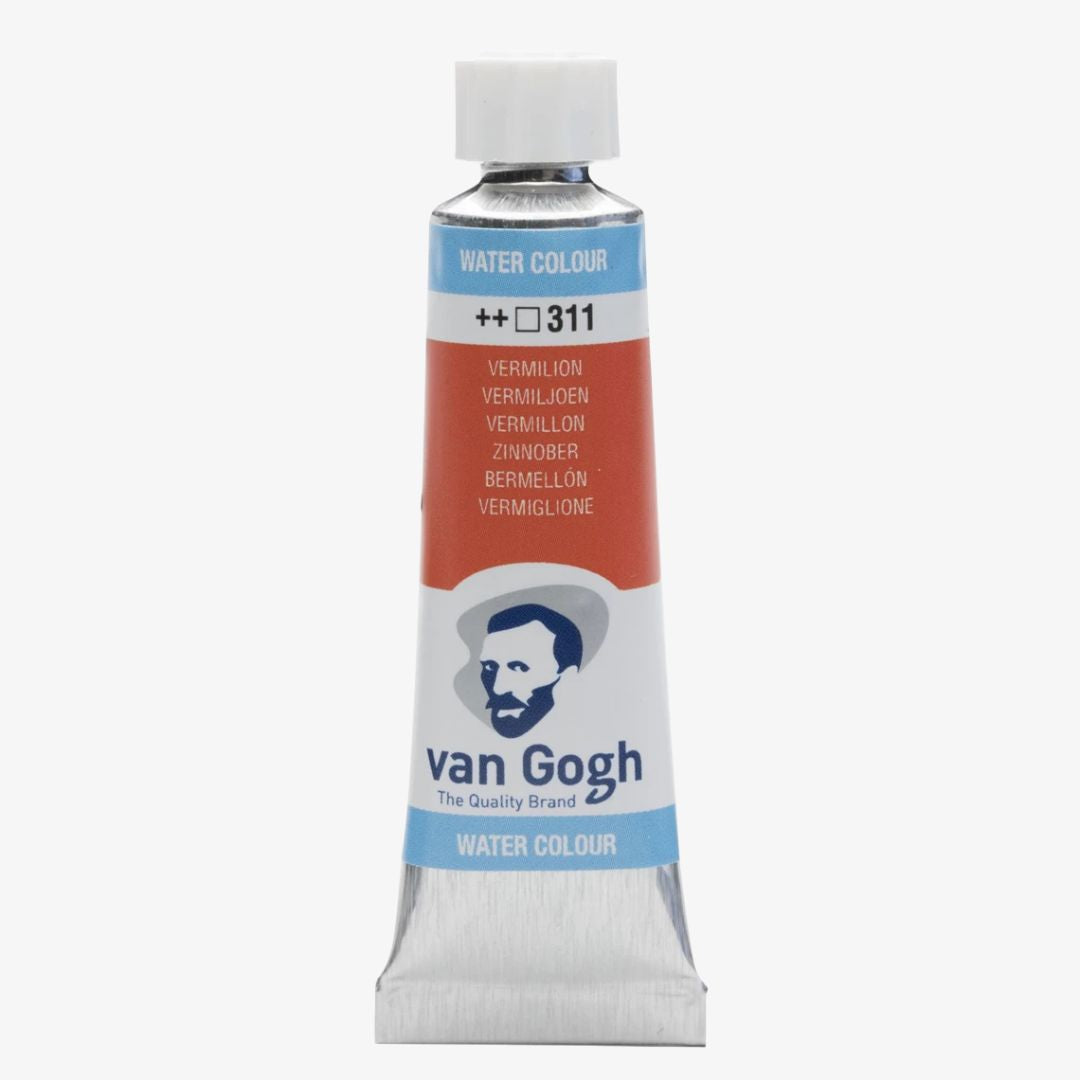 Vermilion akvareltube, Van Gogh akvarelmaling