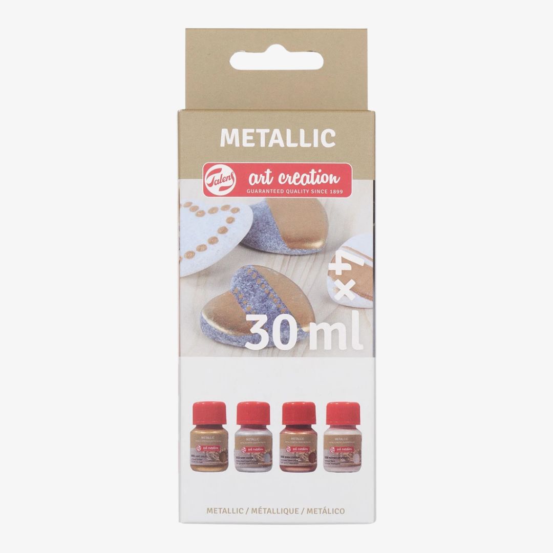 Metalliske farver sæt (4 stk)