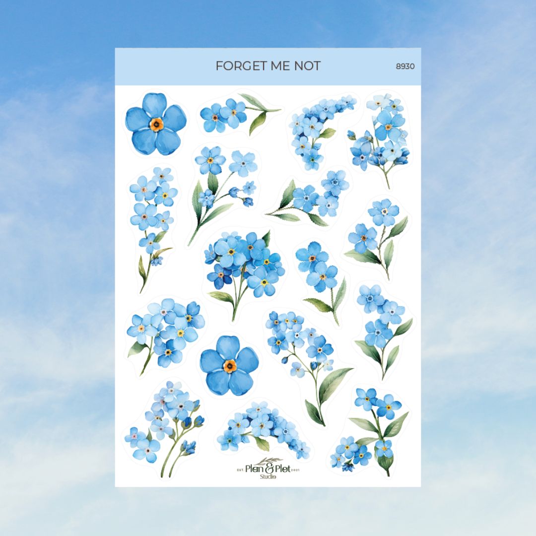 Klistermærke sæt - Blomstrende natur