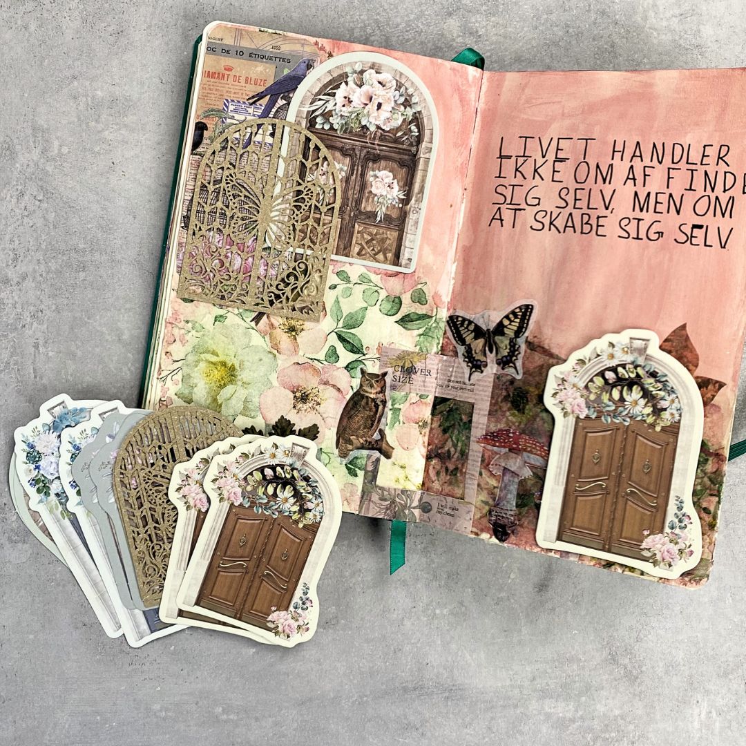 Klassiske porte med blomster - udklip