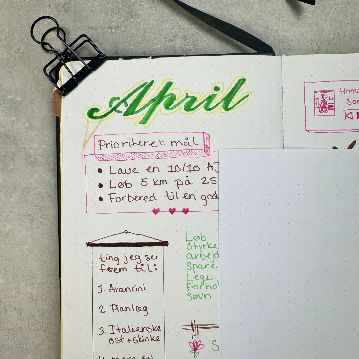 Dotted journal klistermærker