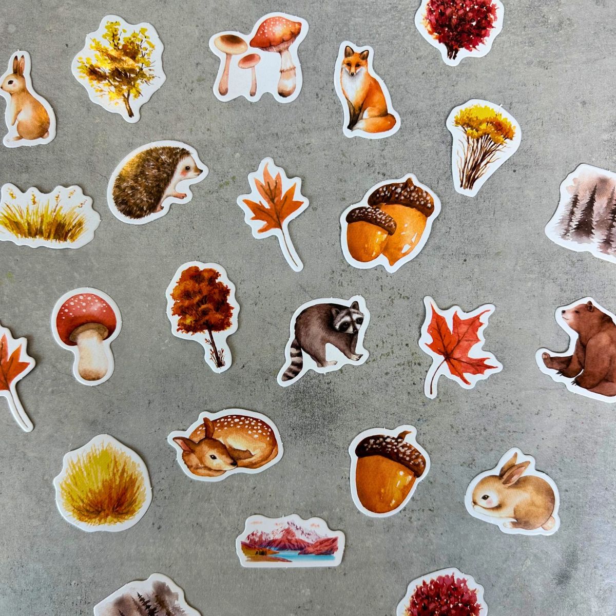 Efterårsskoven - klistermærker