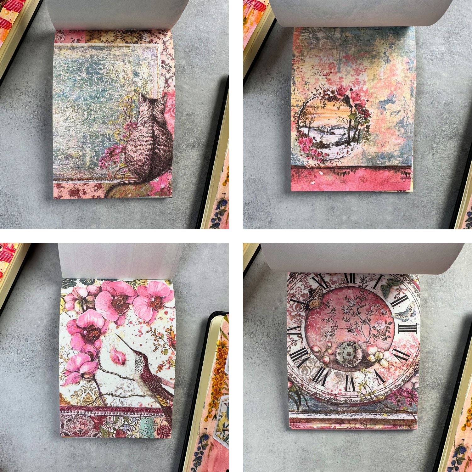 Designpapir - lyserød vintage