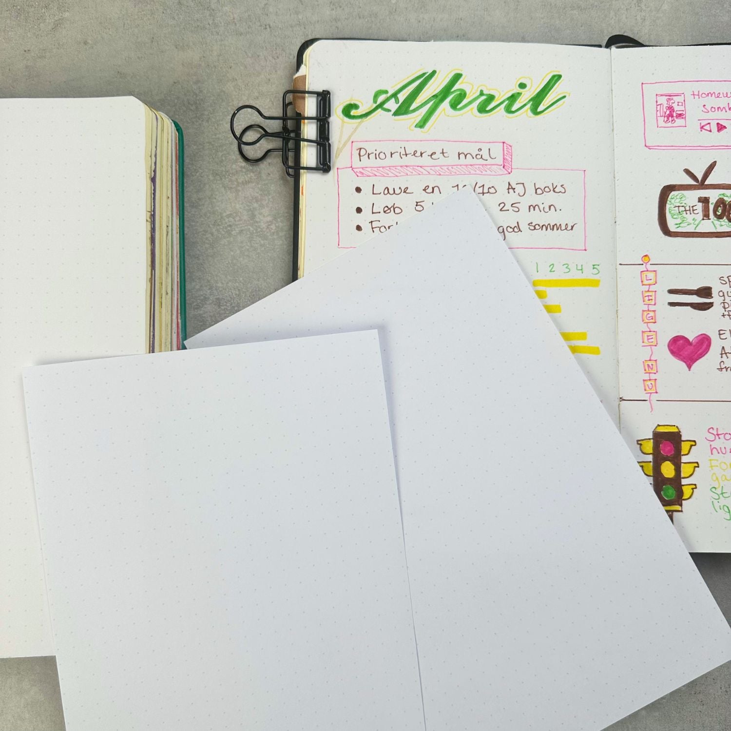Dotted journal klistermærker