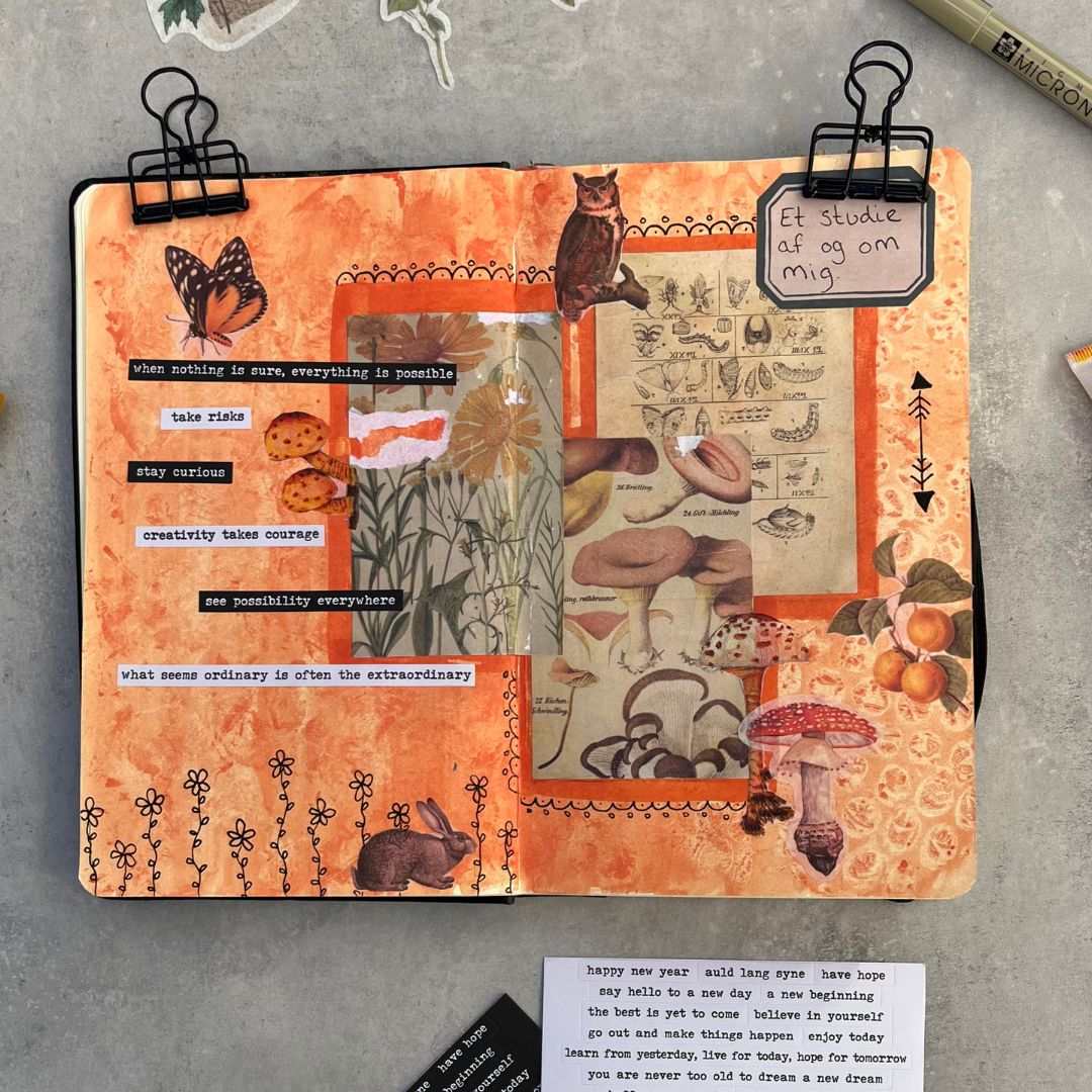 Scrapbook sæt - botanisk tema