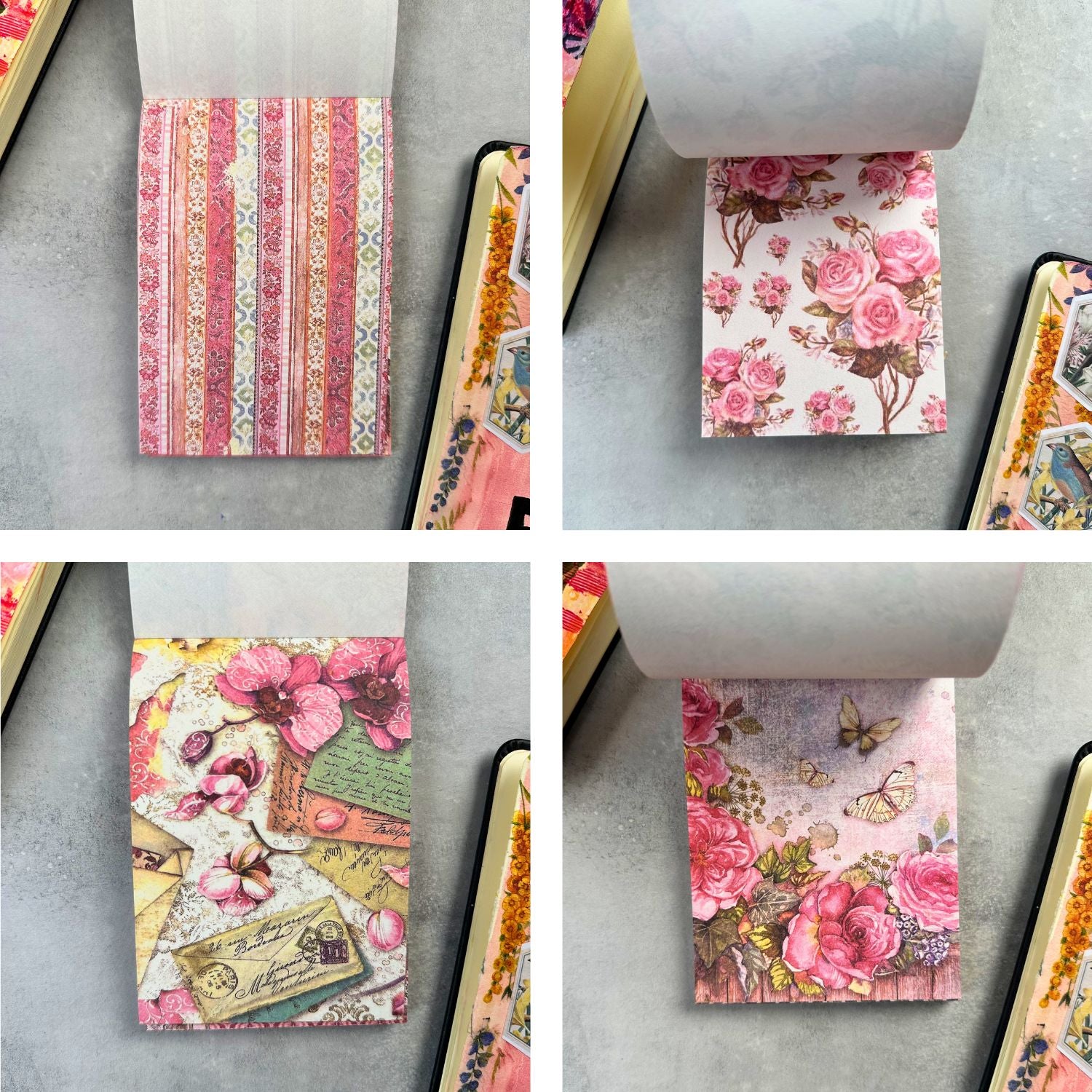 Designpapir - lyserød vintage