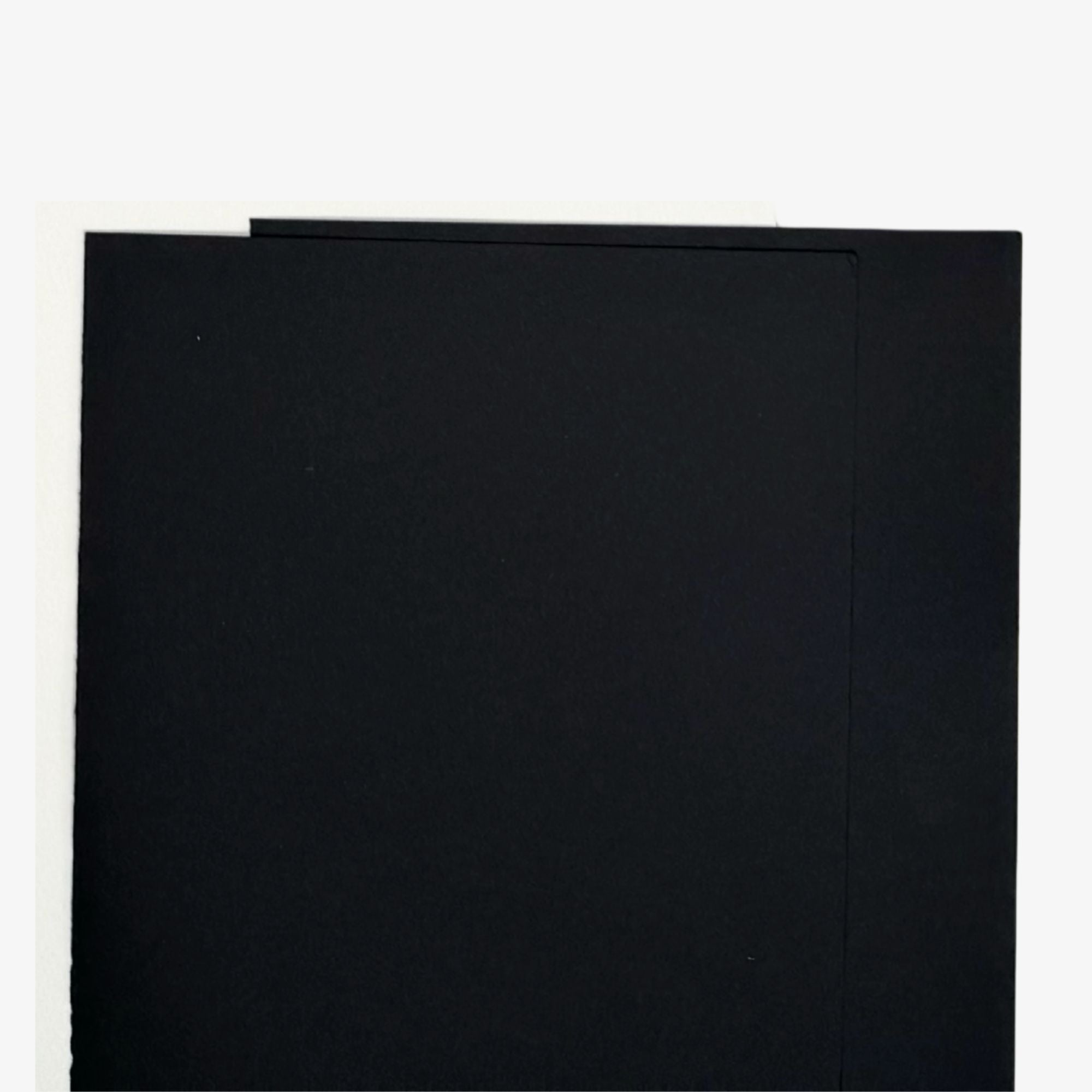 2 ark sort akvarelpapir, 20,3 x 25,4 cm, 100% bomuld, Clairefontaine