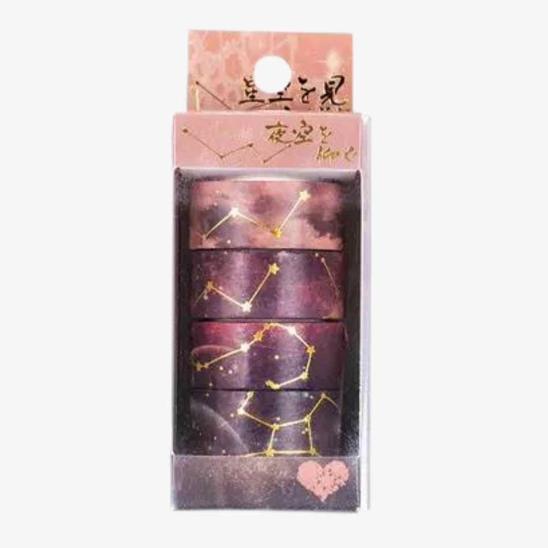 dekorativt washi tape masking tape med stjernehimmel